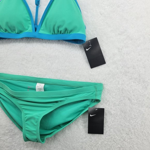 NIKE Swim Solid T-Back Swim Training Bikini Set Women's XL - Picture 9 of 16